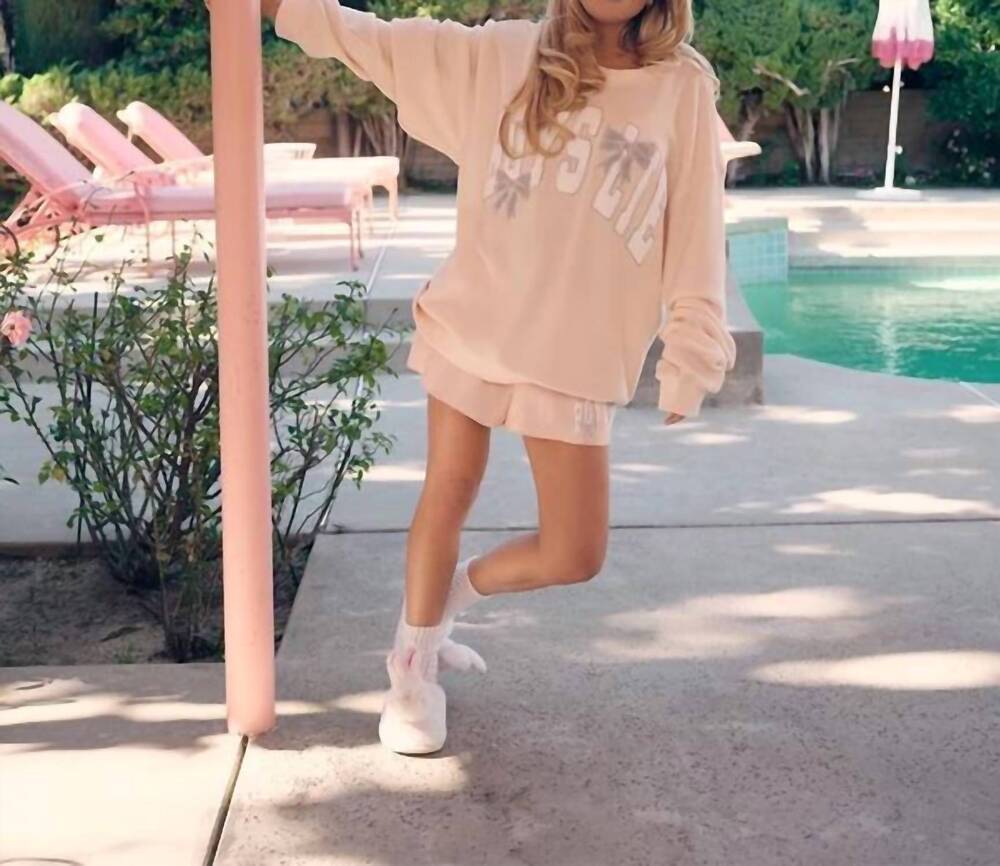 NEW BOYS LIE sunshine and rainbows kimmy shorts in peach stripe